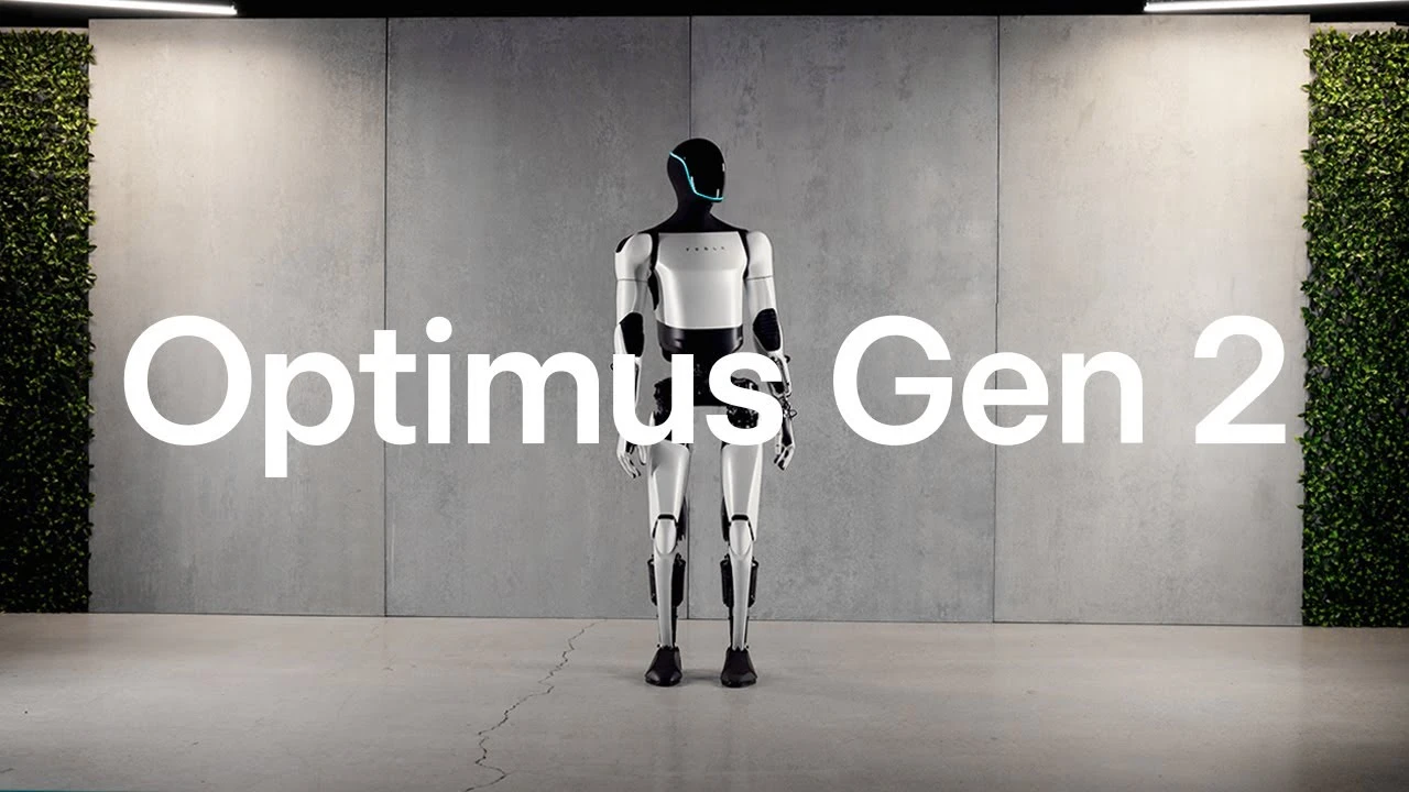 Tesla 官方 Optimus Gen 2 视频封面。